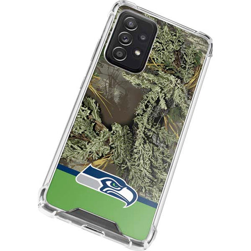 NFL Realtree Camo Seattle Seahawks Galaxy A52 5G Clear Case